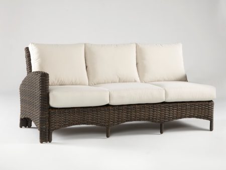 South Sea Rattan Panama One Arm Sofa Left-Side Facing Sectional For Cheap