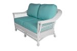 Designer Wicker Bar Harbor Loveseat Fashion