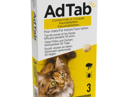 AdTab kauwtabletten voor katten (tegen vlooien en teken) Supply