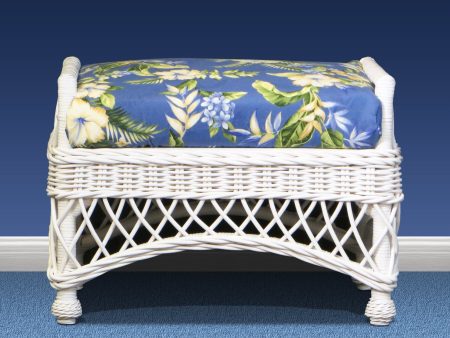 Spice Islands Bar Harbor Ottoman White Online Hot Sale