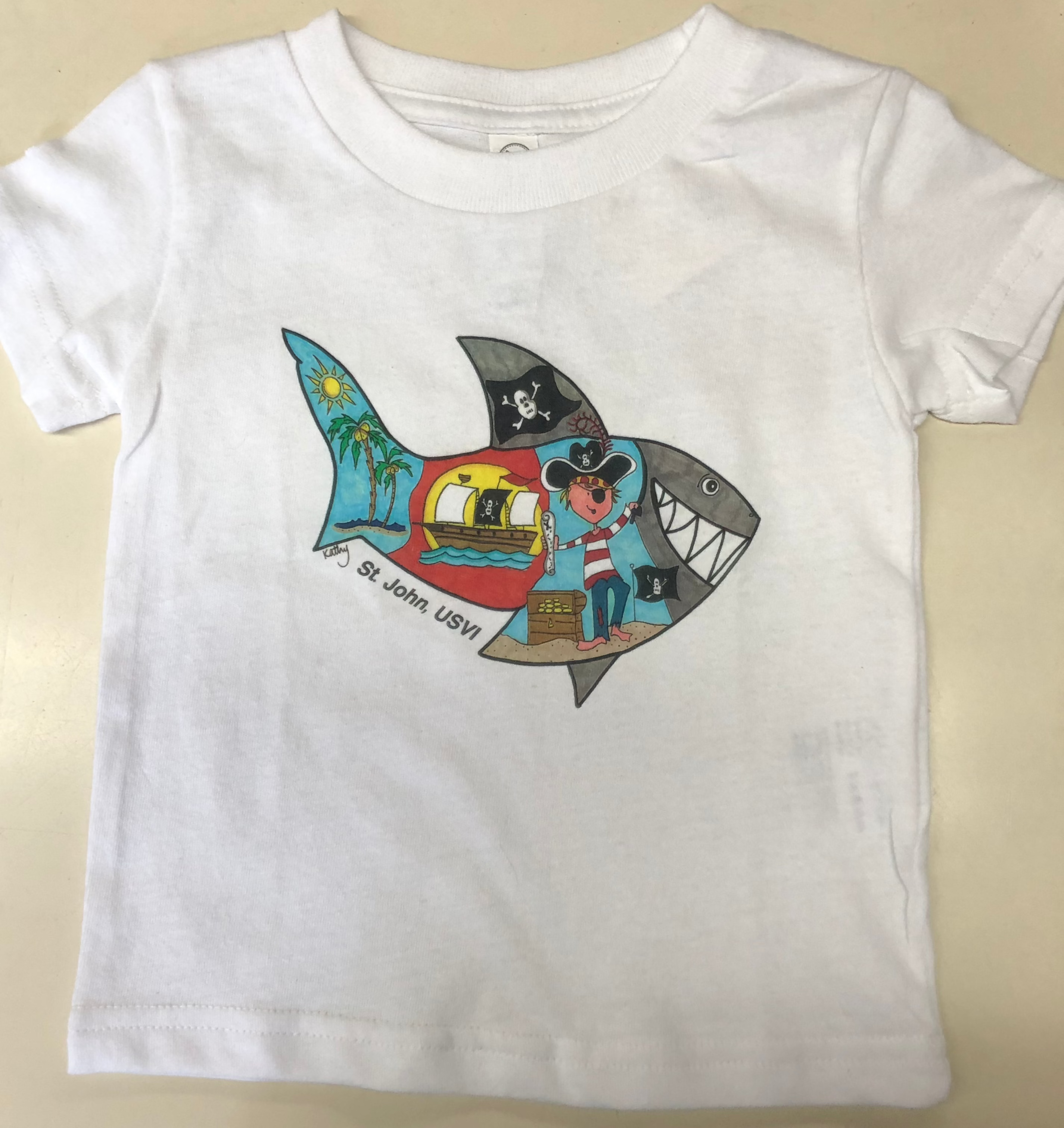 Shark Island White Infant Tee Shirt Sale