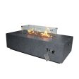 Source Furniture Elements Concrete Fire Pit (Rectangular) – Dark Gray Online Hot Sale