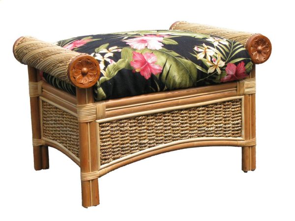 Spice Islands Maui Twist Ottoman Natural Sale