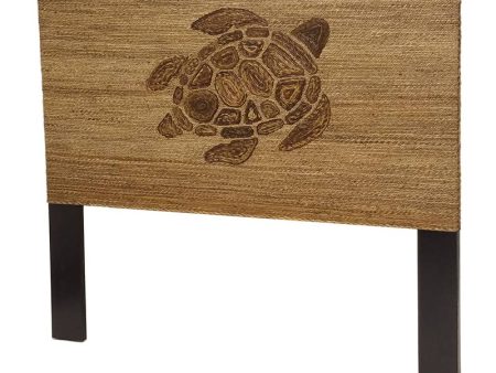 Sea Winds Trading Turtle Weave King Headboard Natural on Sale