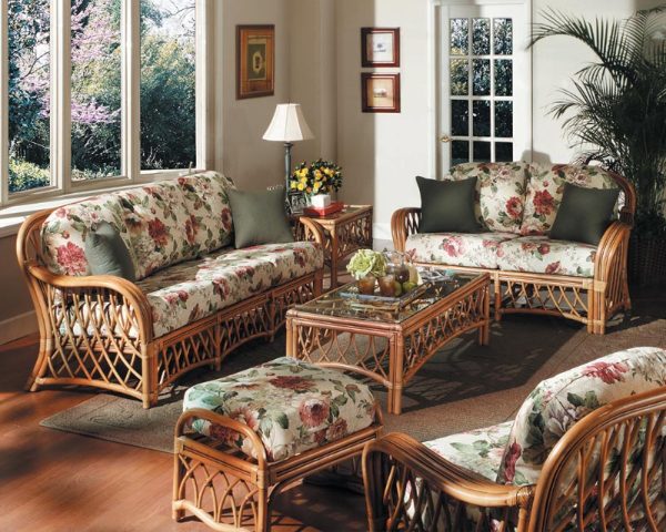 Spice Islands Wicker Montego Bay 6 Piece Living Room Set in Cinnamon Sale