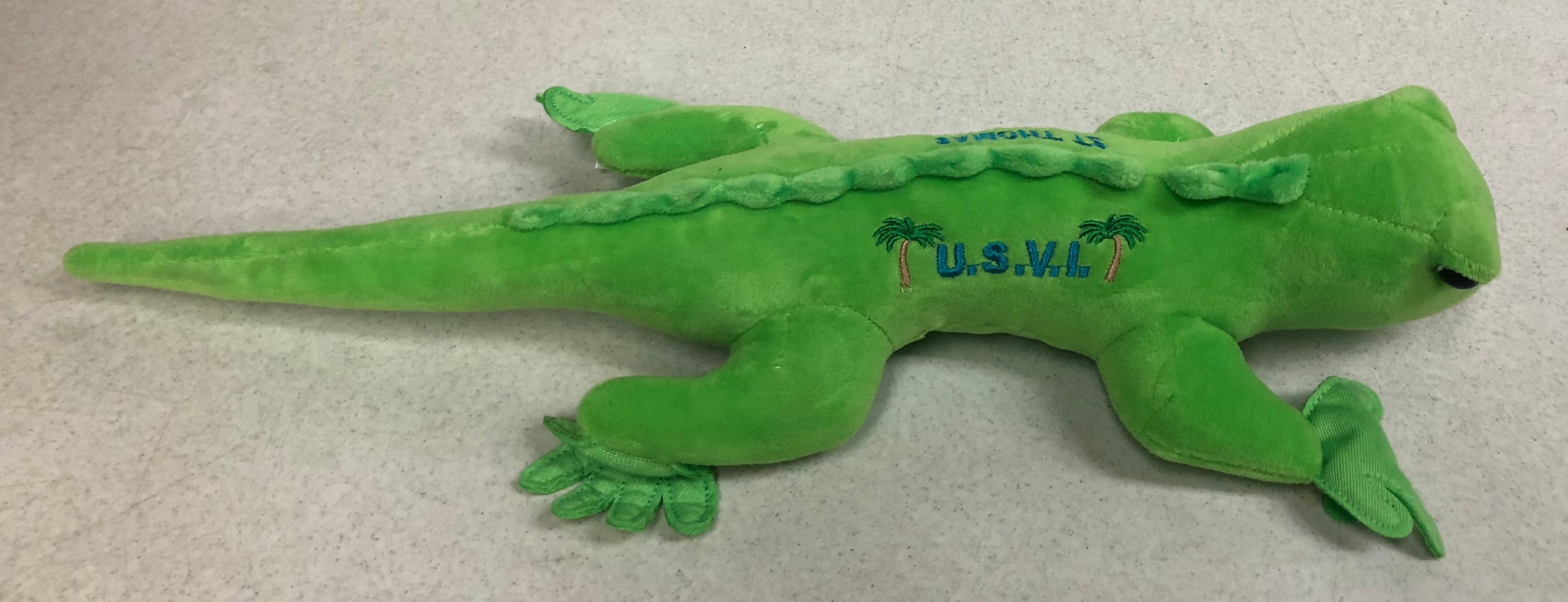 Stuffed USVI Bright Green Iguana 17” Online Hot Sale