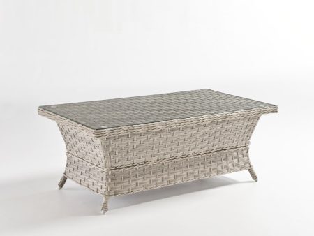 South Sea Rattan Mayfair Coffee Table - Glass Top Cheap