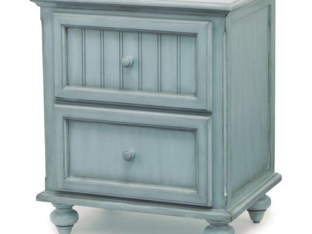 Sea Winds Trading Monaco 2 Drawer Nightstand B81832-BLEU Sale