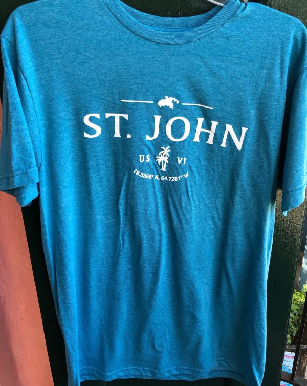 1864 St. John Map Soft Style Tee Cheap