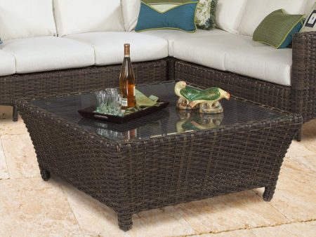 South Sea Rattan Panama Square Chat Table Online