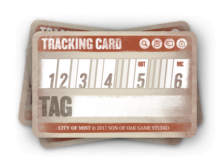 Tracking Cards (City of Mist) Sale