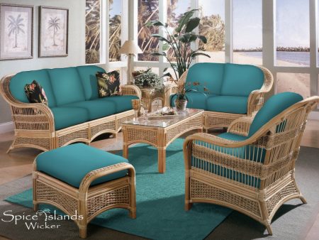 Spice Island 6 Piece Rattan Seating Set Hot on Sale