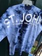 St. John Virgin Islands Long Sleeve Tie Dye Panel Tee Discount