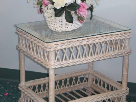 Spice Islands Bar Harbor End Table Whitewash Online now