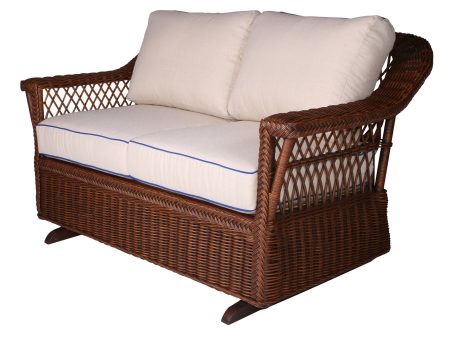 Designer Wicker Bar Harbor Loveseat Glider Hot on Sale