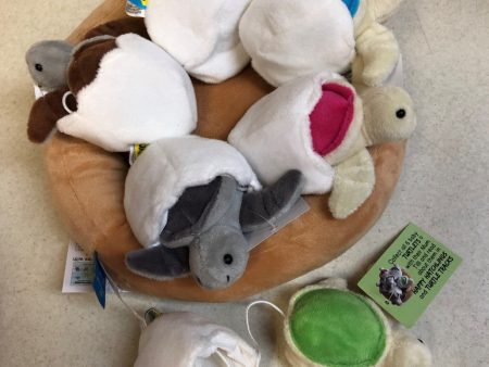 Turtle Plush  Nest  with set of six Hatchlings on Sale