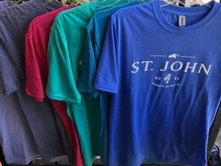 1864 St. John Map Soft Style Tee Cheap