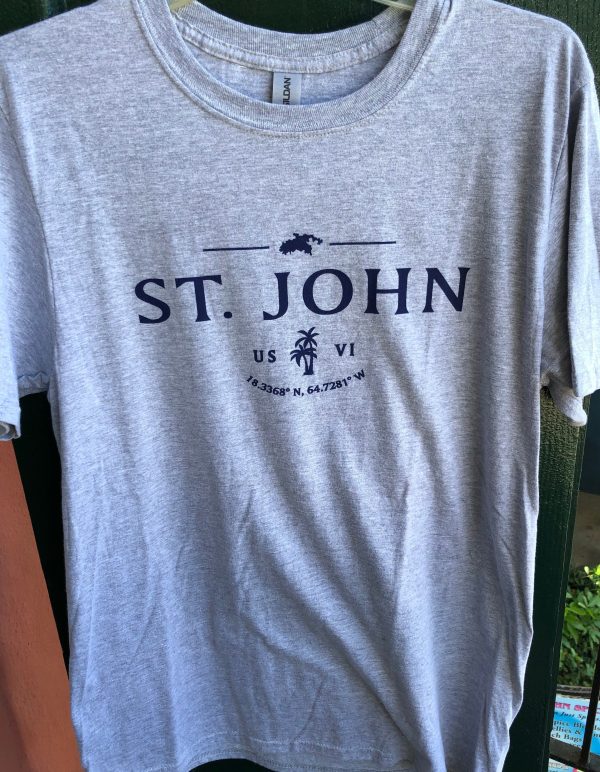 1864 St. John Map Soft Style Tee Cheap