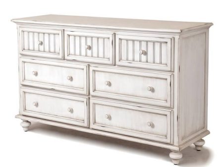 Sea Winds Trading Monaco 7 Drawer Dresser B81837-BLANC on Sale