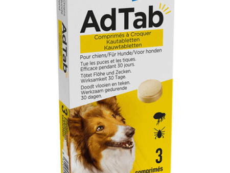 AdTab kauwtabletten honden (tegen vlooien en teken) Discount