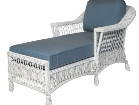 Designer Wicker Bar Harbor Chaise Lounge Chair For Discount