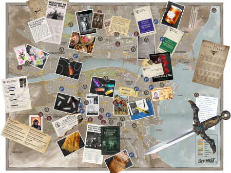 Crime Board City Map (City of Mist) Online Sale