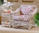 Spice Islands Bar Harbor Whitewash Wicker 6 Piece Living Sun Room Seating Set Sale