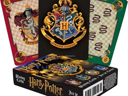 Aquarius Playing Cards: Harry Potter - House Crests Discount