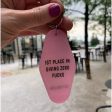 1st Place in Giving Zero Fucks Keychain in Blush Pink For Cheap