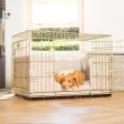 Dog Crate with Cushion & Bumper in Essentials Herdwick Sandstone by Lords & Labradors Fashion