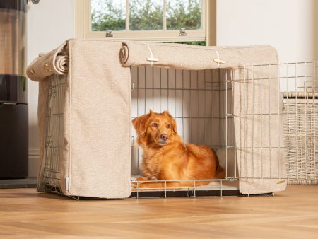 Dog Crate Cover In Essentials Herdwick Sandstone by Lords & Labradors Fashion