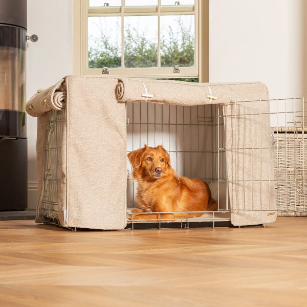 Dog Crate Cover In Essentials Herdwick Sandstone by Lords & Labradors Fashion