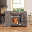 Dog Crate Set In Essentials Herdwick Graphite by Lords & Labradors Sale