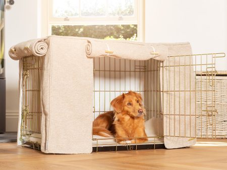 Dog Crate with Crate Cover in Essentials Herdwick Sandstone by Lords & Labradors Sale