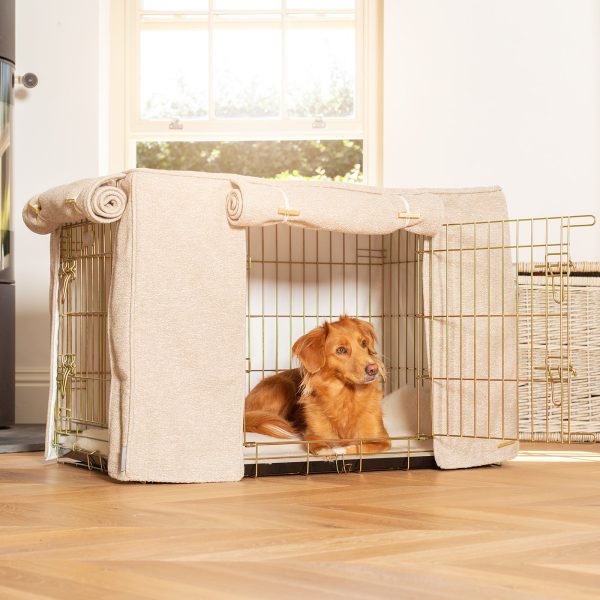 Dog Crate Cover In Essentials Herdwick Sandstone by Lords & Labradors Fashion