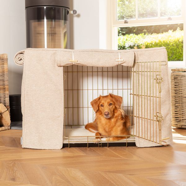 Dog Crate Cover In Essentials Herdwick Sandstone by Lords & Labradors Fashion